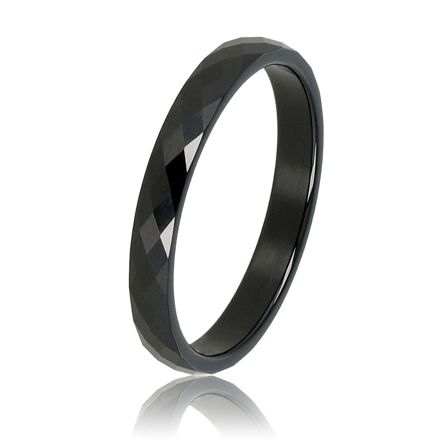 My Bendel Keramische, onbreekbare, mooie zwarte dames ring. Verkleurt niet.