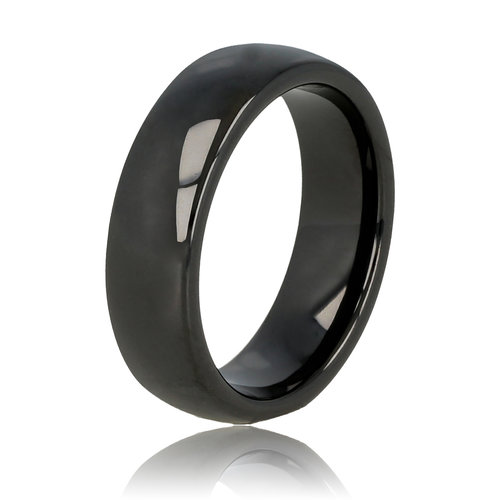 My Bendel Unbreakable ceramic ring black 6 mm