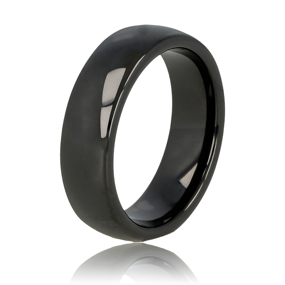 Tungsten Ring 4mm Brushed Black Comfort fit band – Tungsten Titans