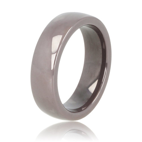 My Bendel Onbreekbare keramieken ring grijs 6 mm