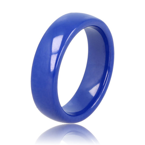 My Bendel Unzerbrechlicher Keramikring kobaltblau 6 mm