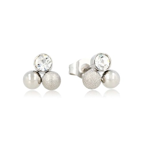 My Bendel Kristallen Zilveren Oorstekers - Elegant en Uniek