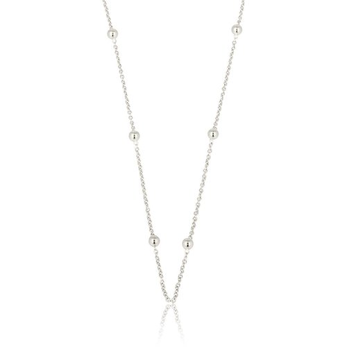My Bendel Zilveren Ketting met Kleine Bolletjes - Fijn Design