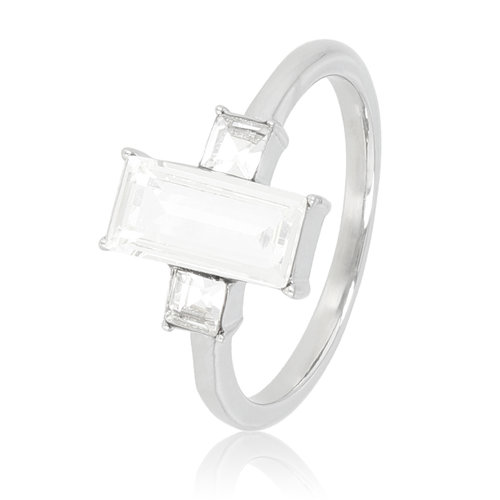 My Bendel Ring zilver met kristalstenen - elegant en stijlvol ontwerp