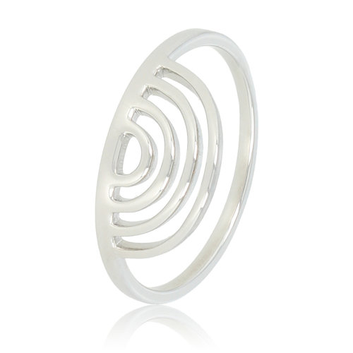 My Bendel Sierlijke ring - Uniek design - Stainless steel halfronde bogen