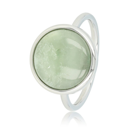 My Bendel Ring silver with Green Fluorite gemstone