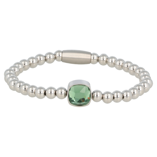 My Bendel Elastic Charm Bracelet With Crystal Glass Charm
