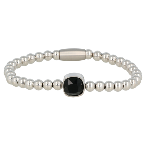 My Bendel Elastic Charm Bracelet With Crystal Glass Charm