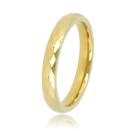 My Bendel Facet geslepen gouden aanschuifring - My Bendel