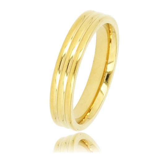 My Bendel Gouden aanschuifring - Luxe uitstraling - 4mm breed