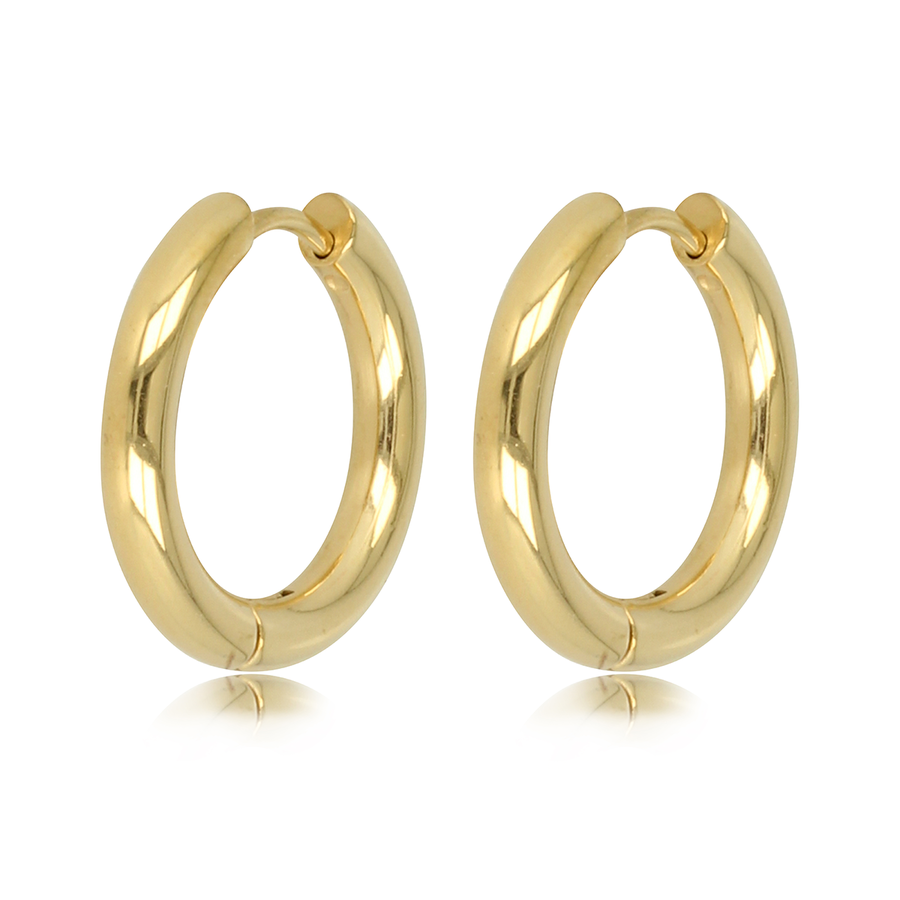 My Bendel Stijlvolle Gouden Oorringen: 30mm Elegantie in Nikkelvrij Staal - Ontdek Nu bij My Bendel!