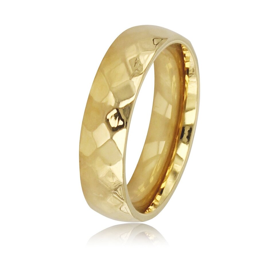 My Bendel Facet geslepen ring goud 5mm