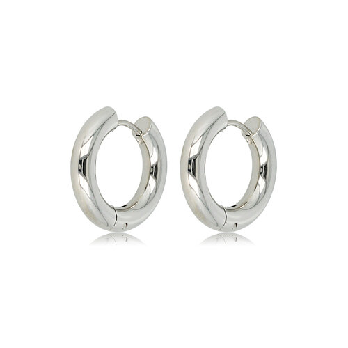My Bendel Tijdloze Zilveren Oorringen 20x4 mm - Elegant en Uniek