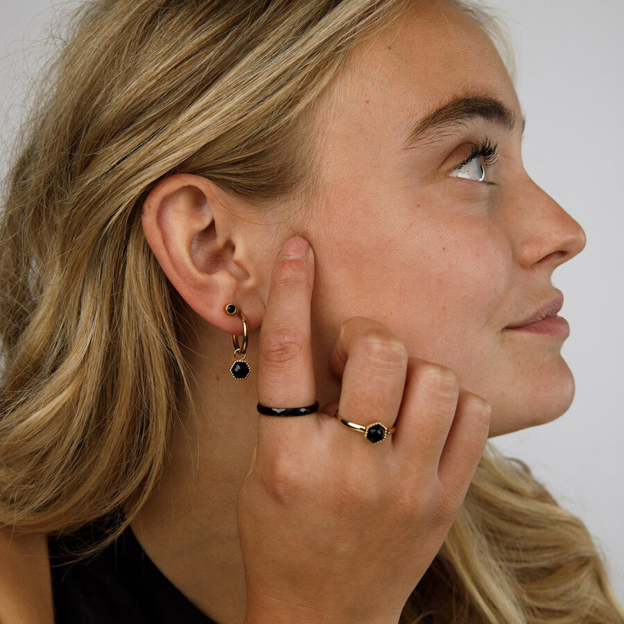 My Bendel Keramische, onbreekbare, mooie zwarte dames ring. Verkleurt niet.