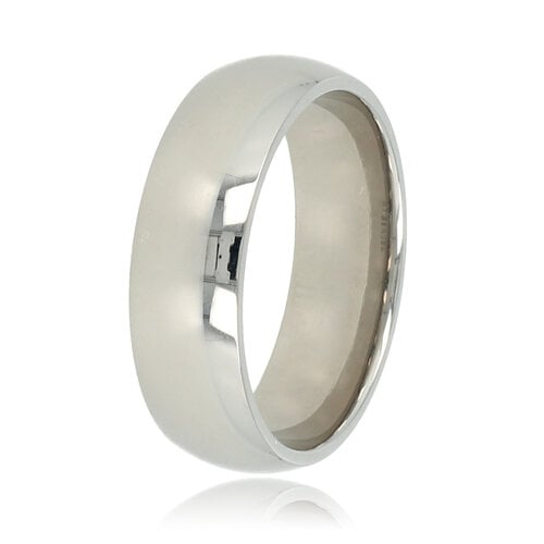 My Bendel Gladde zilveren stapelring - 6 mm breed - veelzijdig