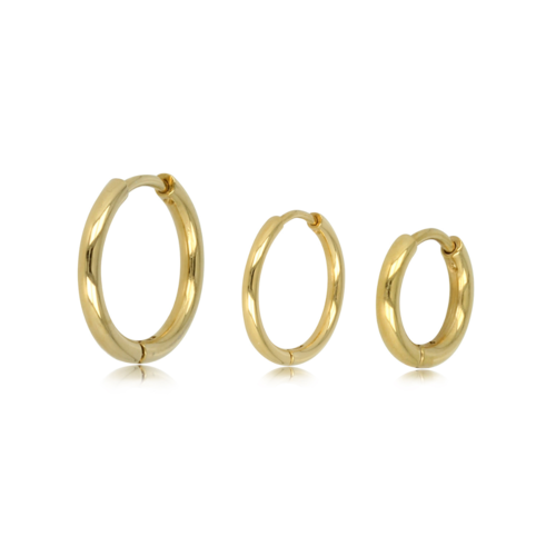 My Bendel Gouden Trio: Diverse Oorringen Set van 3 Prachtige Formaten