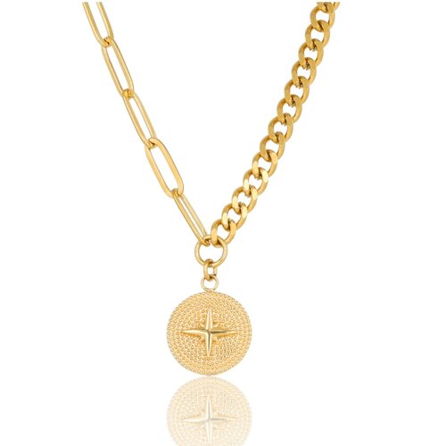 My Bendel Gouden Ketting met Ster Hanger - Trendy Sieraad