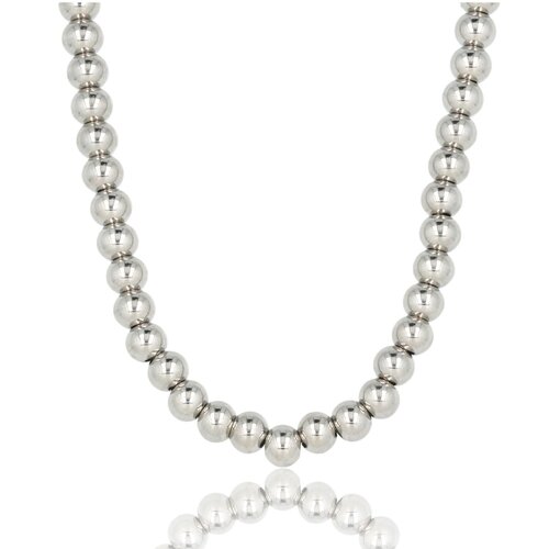 My Bendel Zilveren Dames Ketting 45cm met 7mm Balletjes