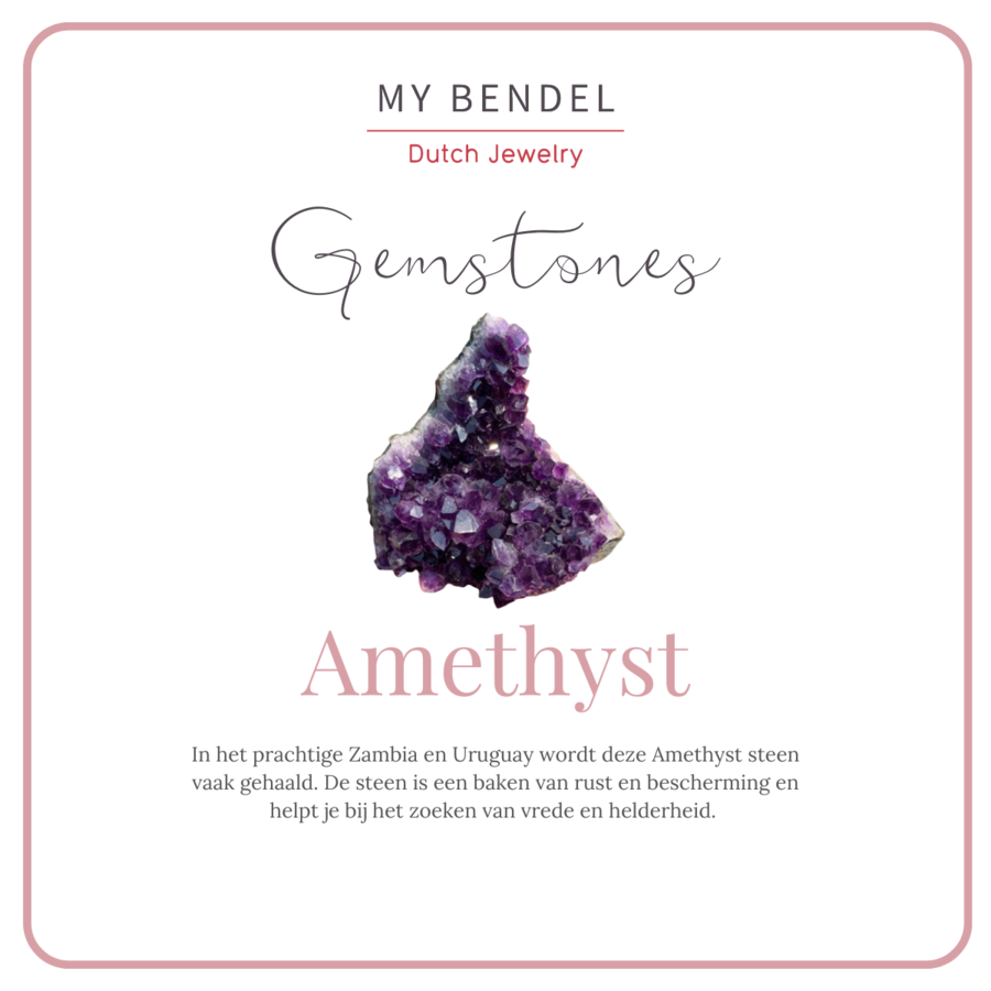 My Bendel Gold bracelets set with Amethyst gemstones