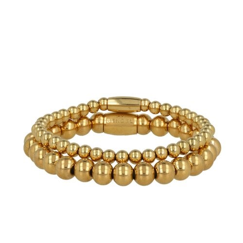 My Bendel Gouden Elastische Armbanden Set - 2 Stuks