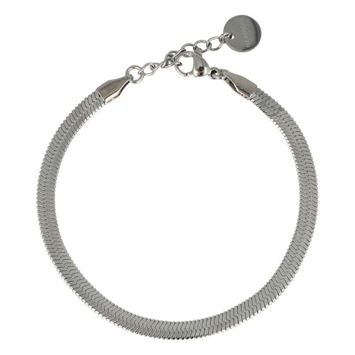 My Bendel Zilveren Snake Armband - Elegant Slangenmotief