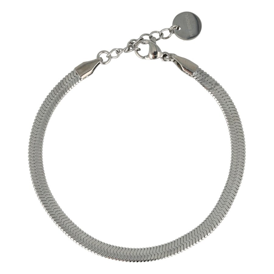 My Bendel Silver snake bracelet
