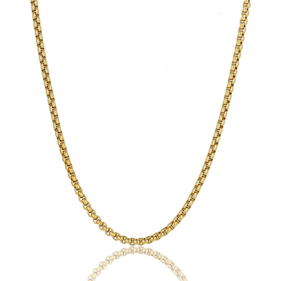 My Bendel Gouden dames box ketting 80cm lang