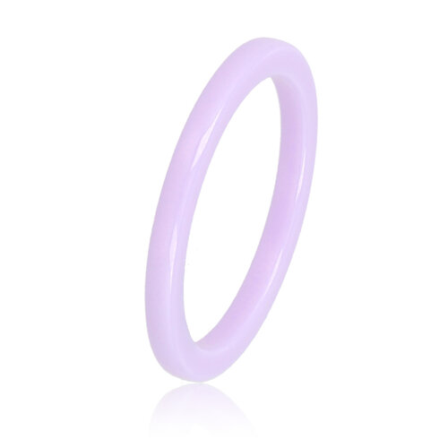 My Bendel Onbreekbare lila keramieken ring - 2 mm - hypoallergeen