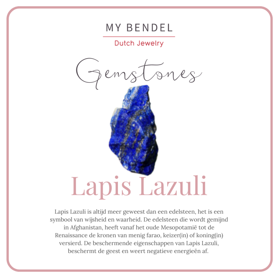 My Bendel Silberohrringe mit sechseckigem Lapislazuli-Edelstein
