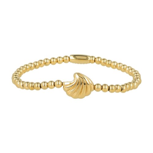 My Bendel Gouden Armband met Schelp Bedel - Strandcharme