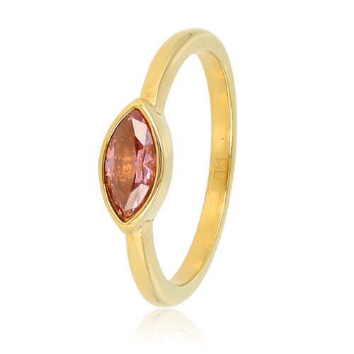 My Bendel Gouden ring - Rhodolite glassteen - Vintage uitstraling