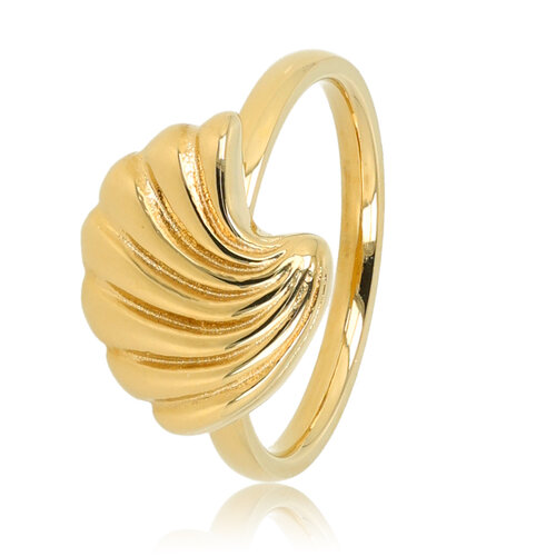 My Bendel Gouden statement ring - Schelpvorm - Elegant en uniek