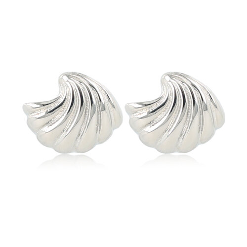 My Bendel Zilveren Oorjuwelen in Schelpdesign