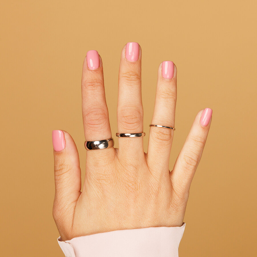 My Bendel Fijne aanschuifring  zilver gemaakt van edelstaal