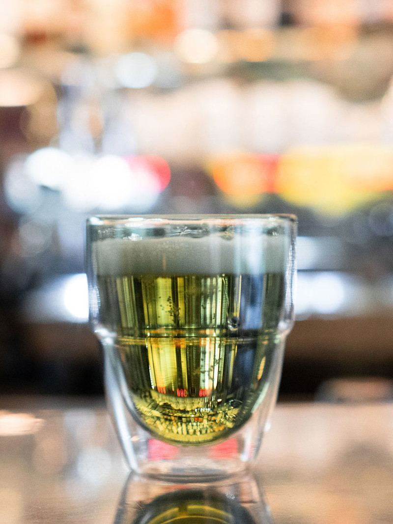 Carl Henkel Brewers STACK doppelwandiges Glas in zwei Grössen – green