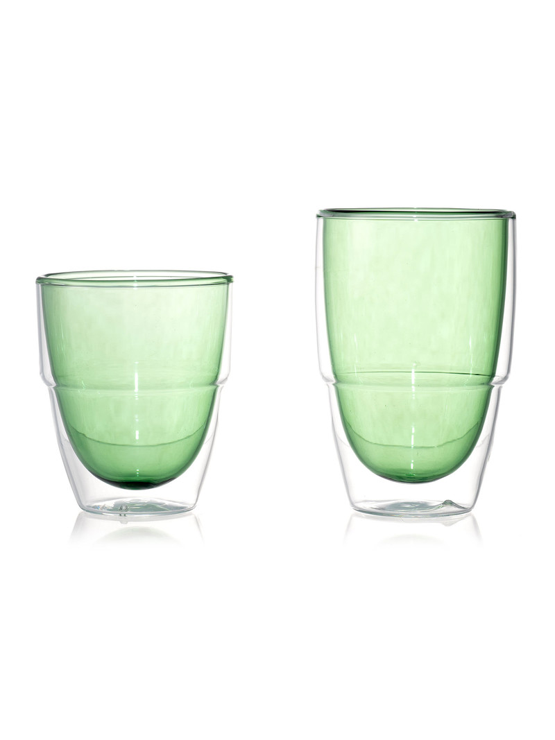 Carl Henkel Brewers Bundle 3+1 STACK doppelwandiges Glas green. Kaufe 3, erhalte 4