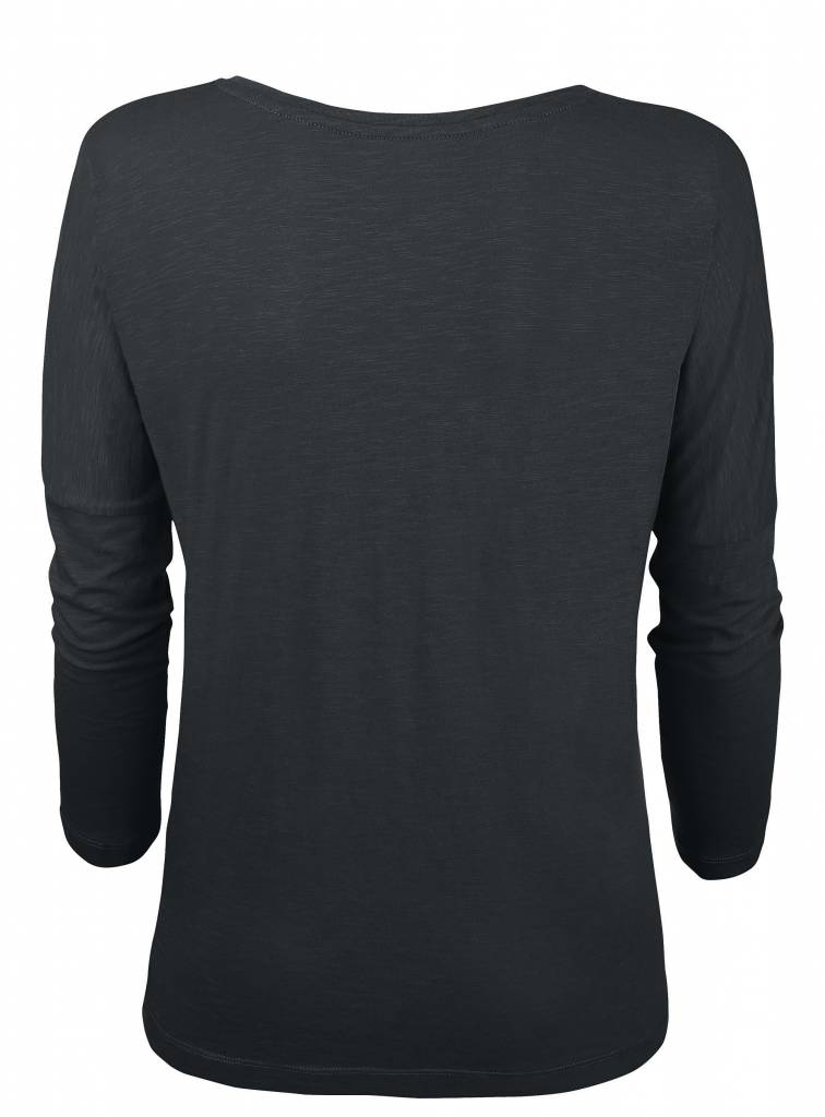 Basic Shirt 3/4 Arm aus Bio-Baumwolle - Schwarz-3