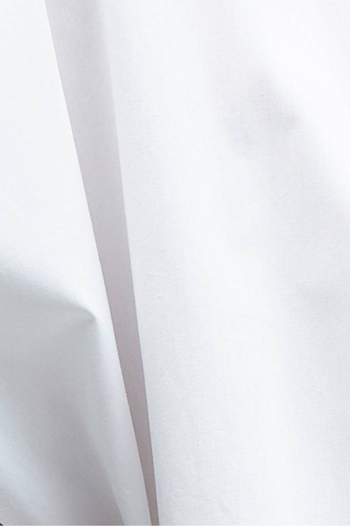 Statement Kleid aus Bio-Baumwolle - Weiß-5