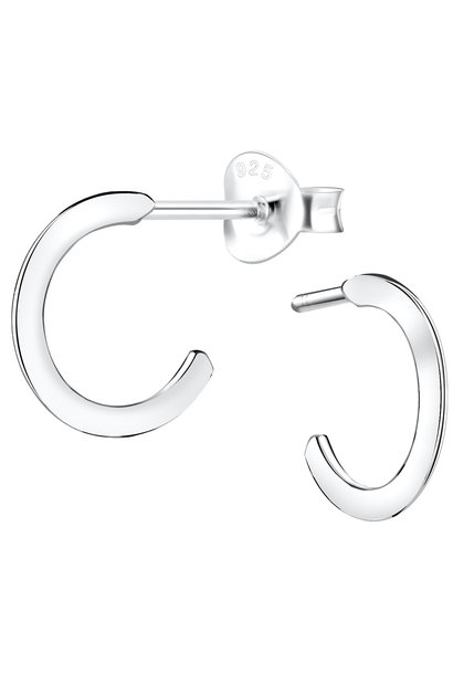 Small half hoops - 925 sterling silver