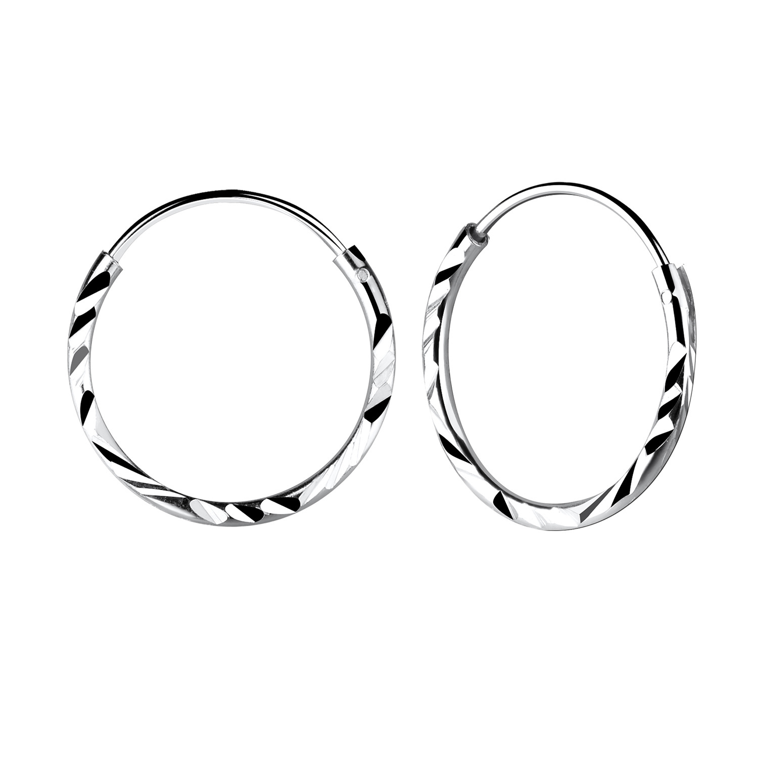 【HYKE】HOOP EARRINGS SILVER925 HOOP EARRINGS (LARGE)-フープイヤリング-HYKE（ハイク）通販