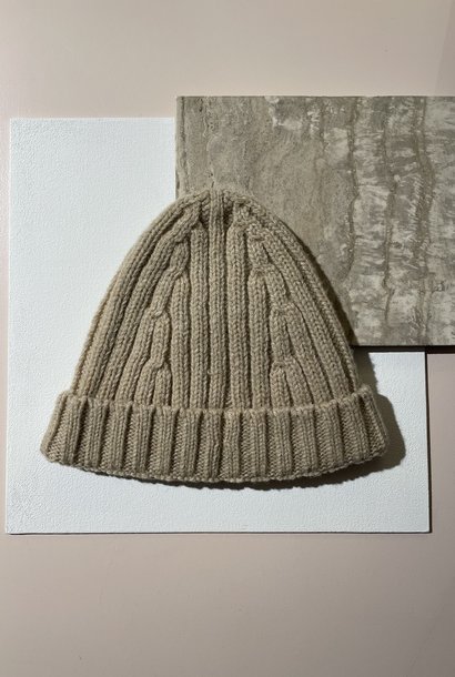 Hat made from Portuguese organic wool - beige