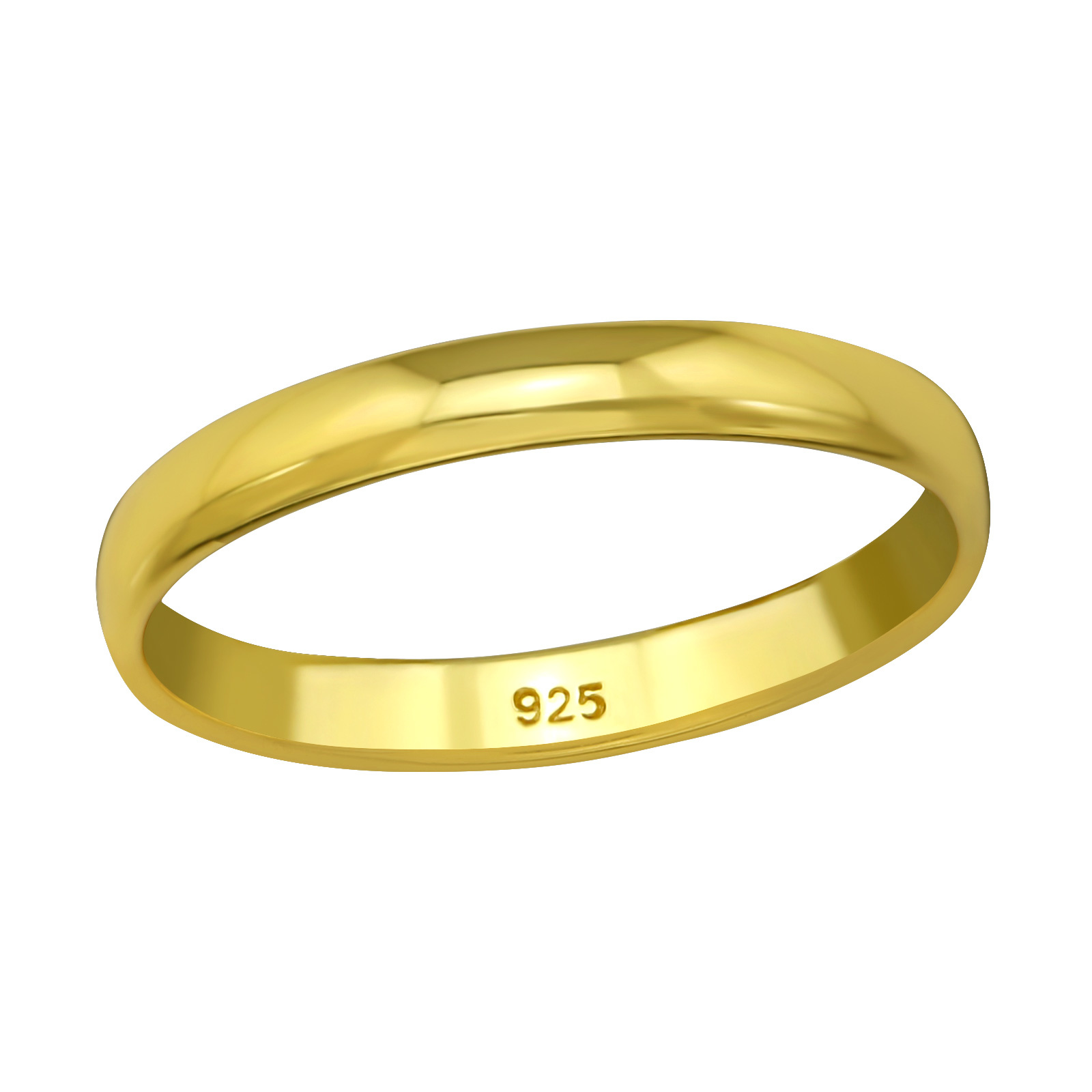 Klassischer Ring aus 925er Sterling Silber - gold-1