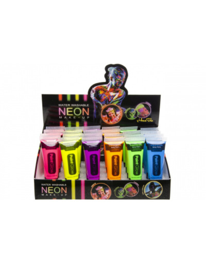 Neon glow gezichtsverf