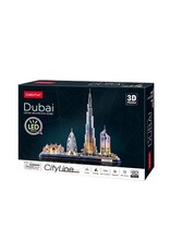 3D puzzel city line dubai LED