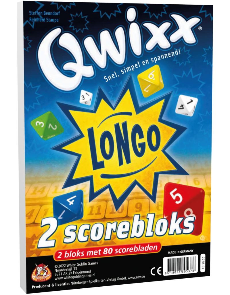 Qwixx Longo scoreblokken