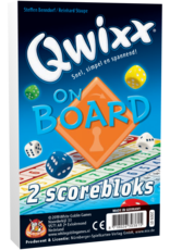 Qwixx on board scoreblokken