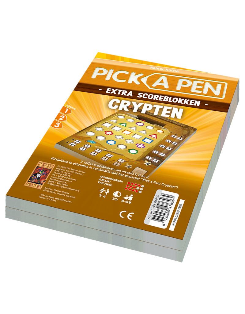 Scoreblokken pick a pen Crypten