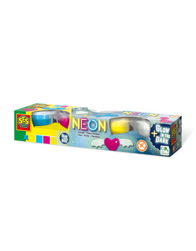 Neon en glow in the dark klei