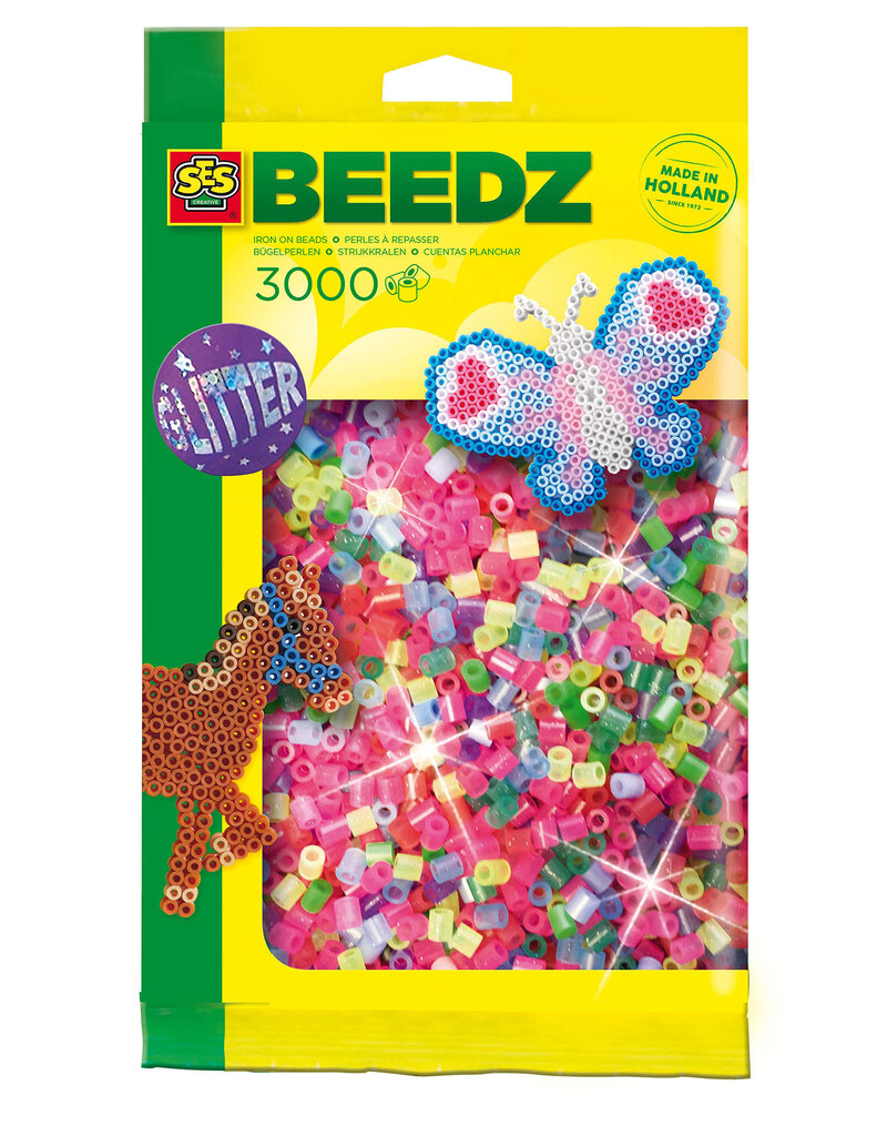 3000 strijkkralen glitter
