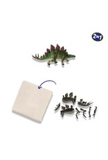 SES Dino en skelet opgraven 2 in 1- Stegosaurus